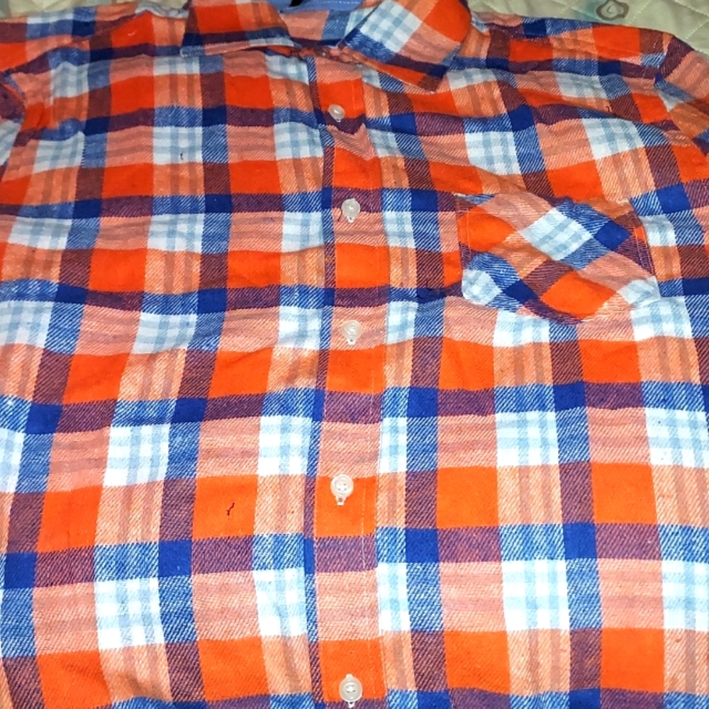 Astros colored Flannel shirt